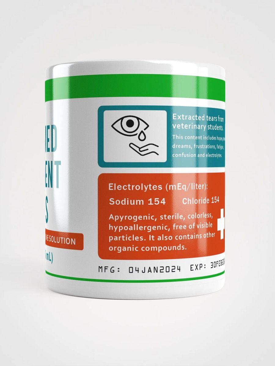 "Vet Med student tears mug" Ceramic mug product image (4)