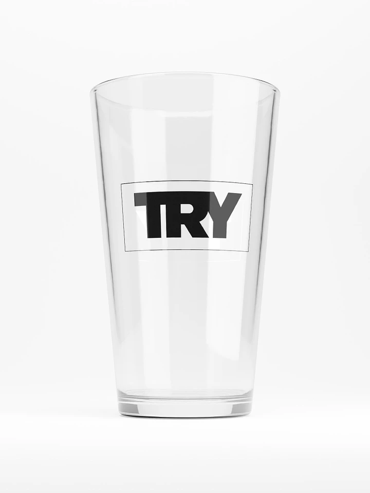 TRY Logo Pint Glass product image (1)