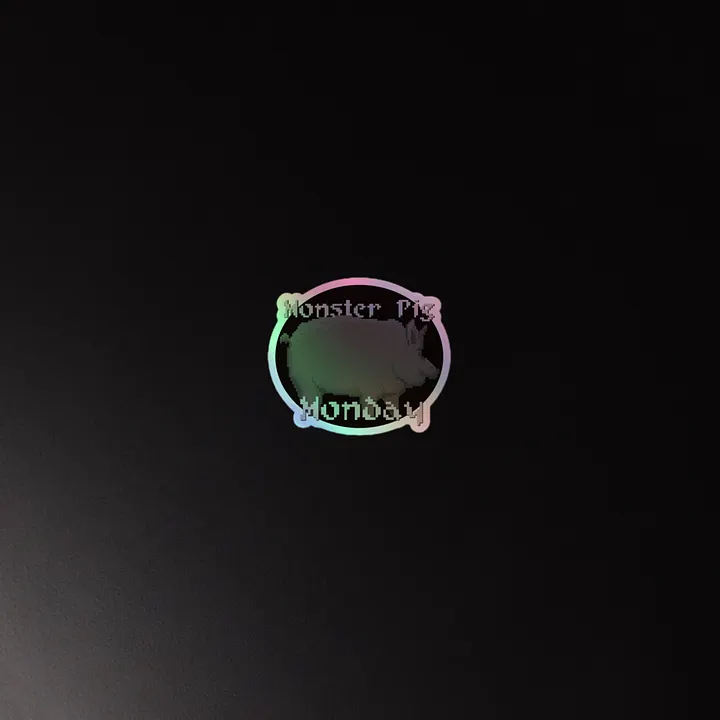 Holo Monday Sticker product image (2)