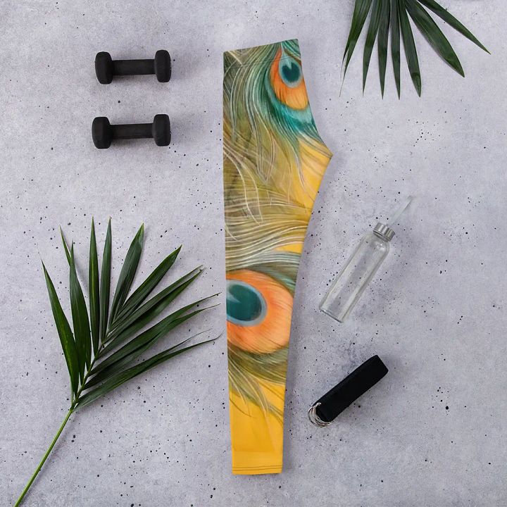 Peacock Feathers Paradise Leggings product image (2)