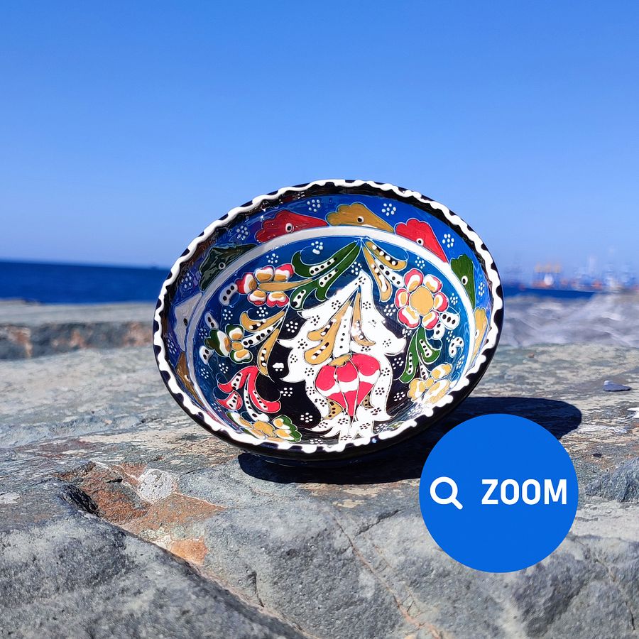 Handcrafted 12cm Ceramic Bowl – Unique Artisanal Pottery for Home Decor product image (7)