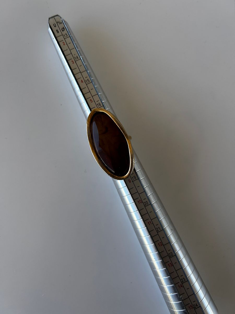 Baltic Amber 925 Sterling Silver Adjustable Ring product image (1)