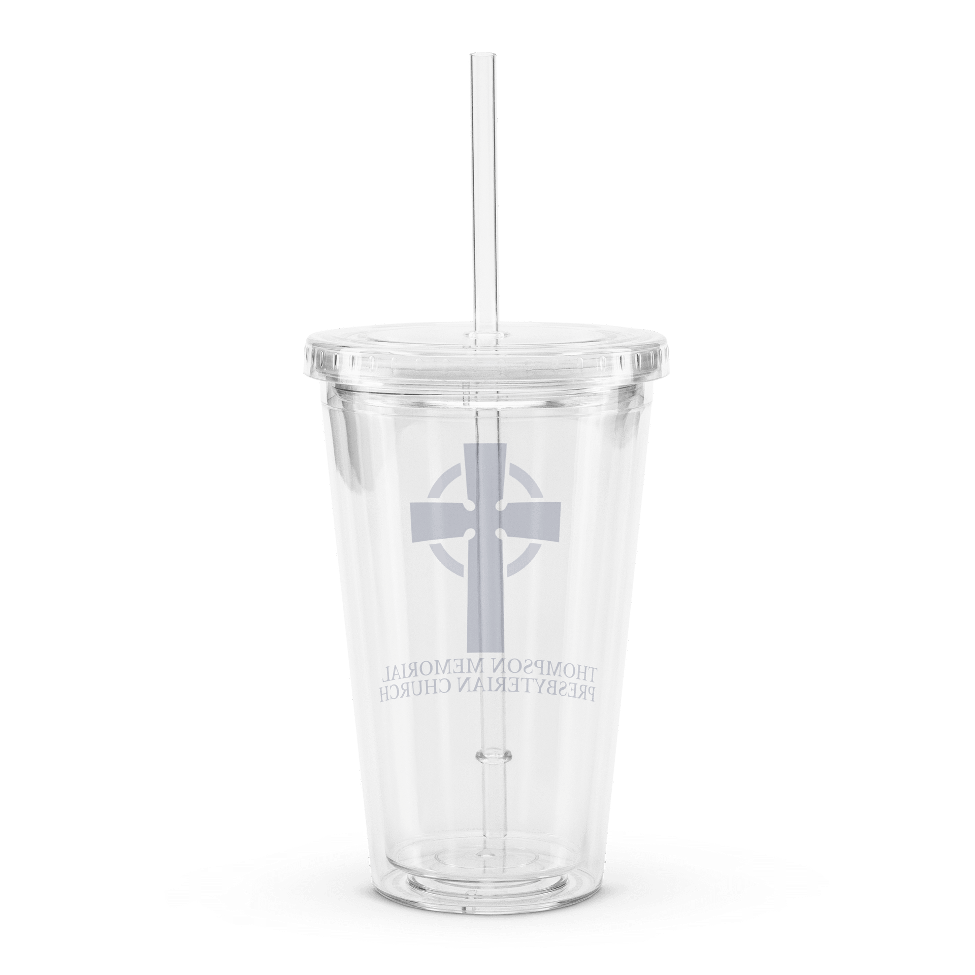 Traditional TMPC Logo: Clear Tumbler with Straw product image (2)