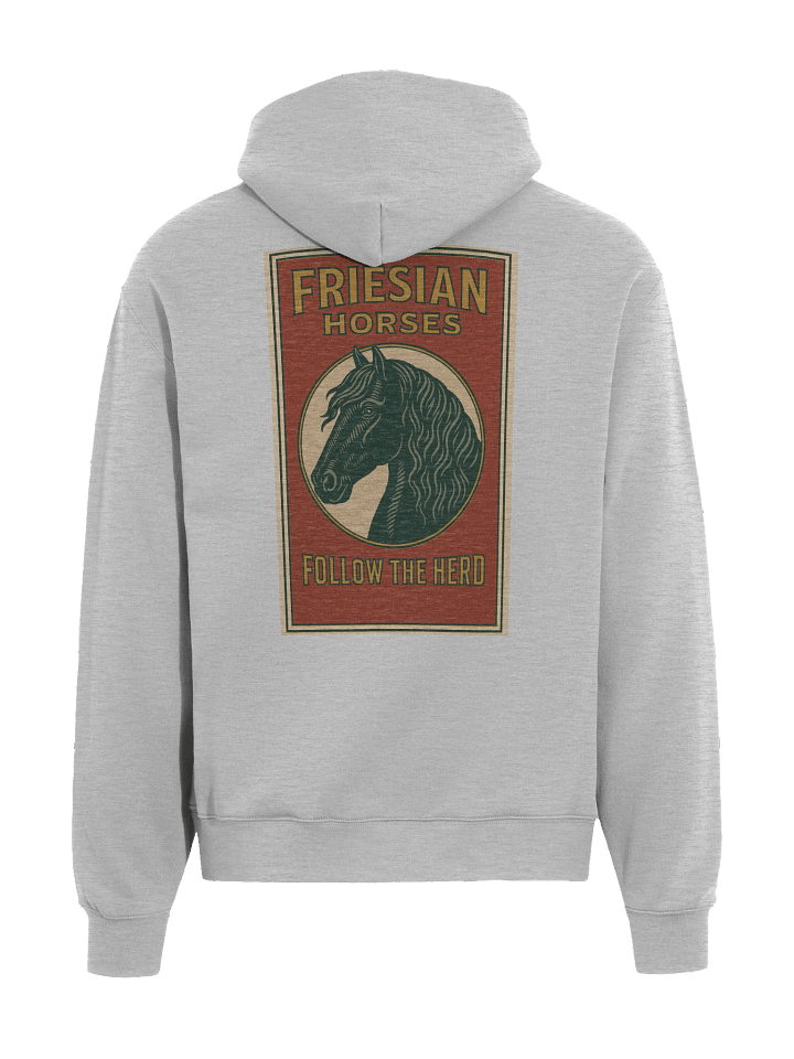 Vintage Friesian horses premium hoodie product image (1)