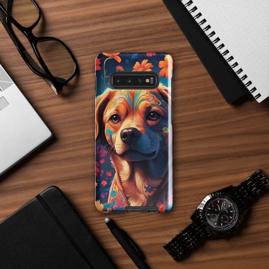 Pawsitively Petal Power: Floral Doggy Delight Samsung Galaxy product image (57)