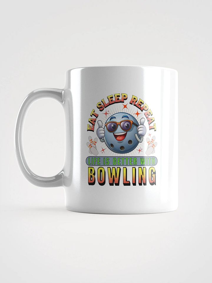 Eat Sleep Repeat Thumbs Up Bowling Bonanza Mug product image (1)