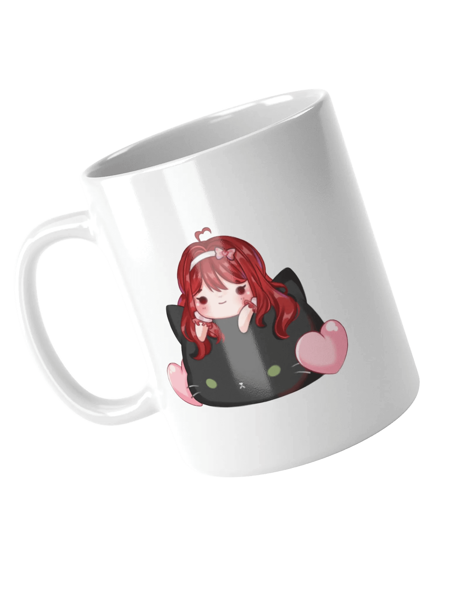 Pink Heart Cat Mug product image (3)