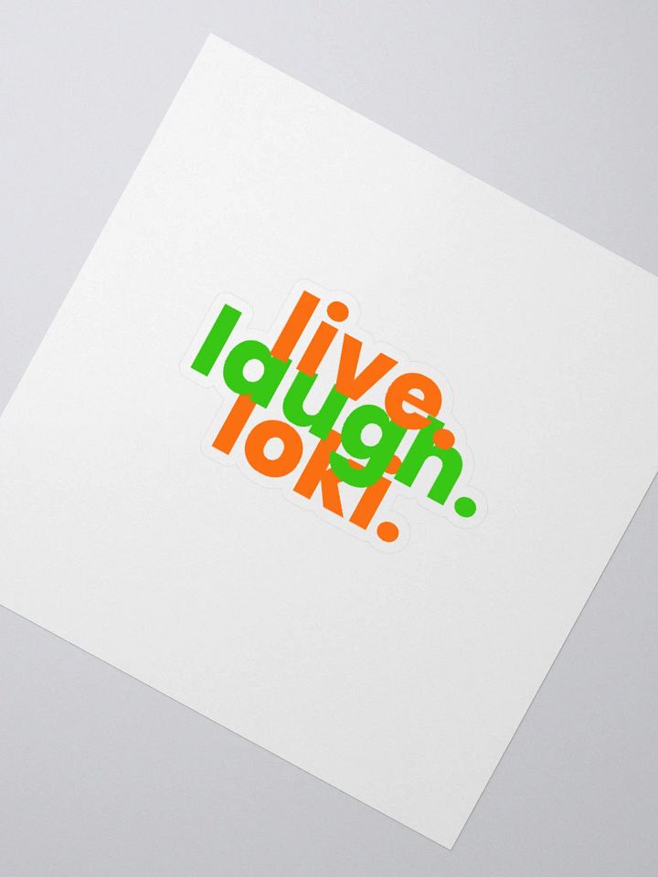 Live. Laugh. Loki Sticker product image (2)