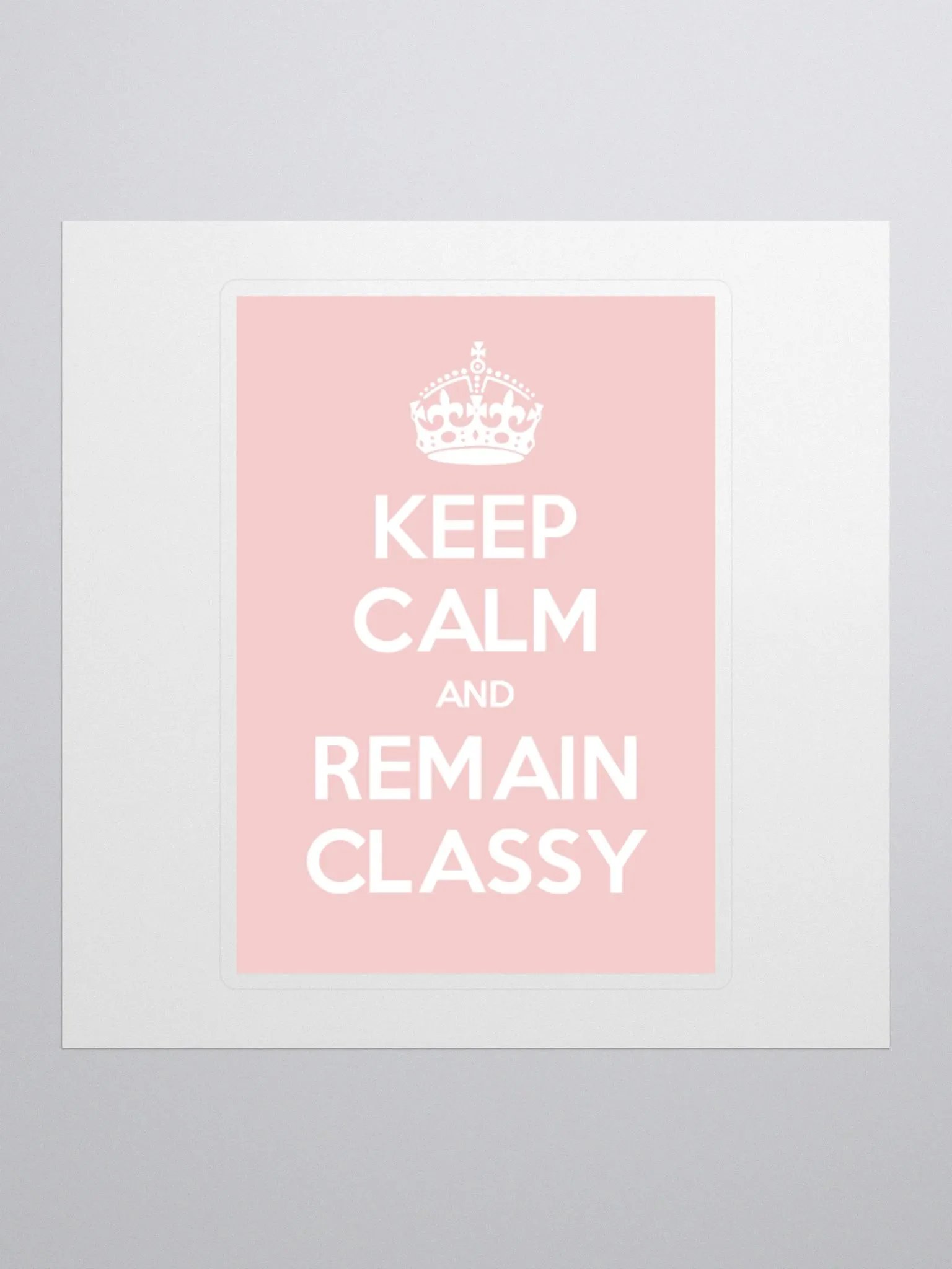 Keep Calm Sticker in Pink product image (1)