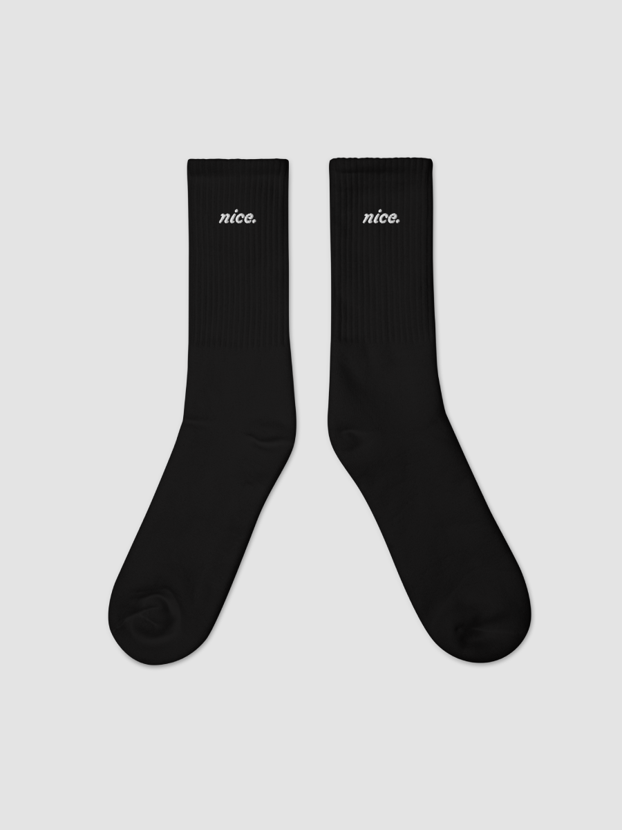 Nice. Premium Socks (Black) product image (1)