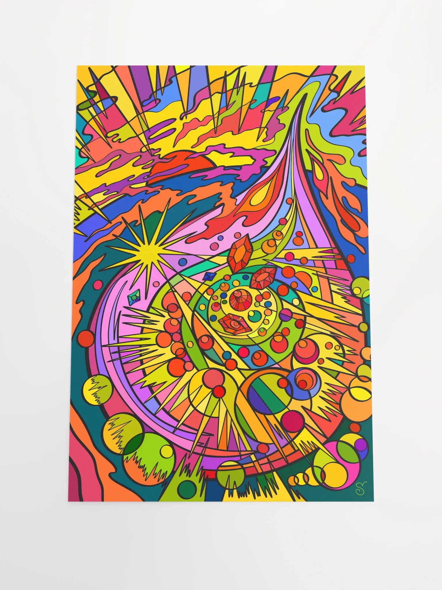 Vibrant Matte Paper Poster - Colorful Drop product image (1)