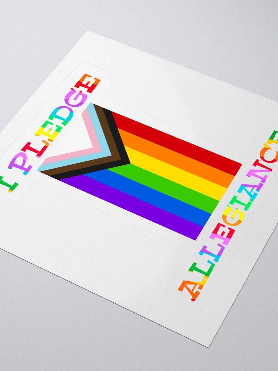 I Pledge Allegiance To Progress Sticker product image (7)