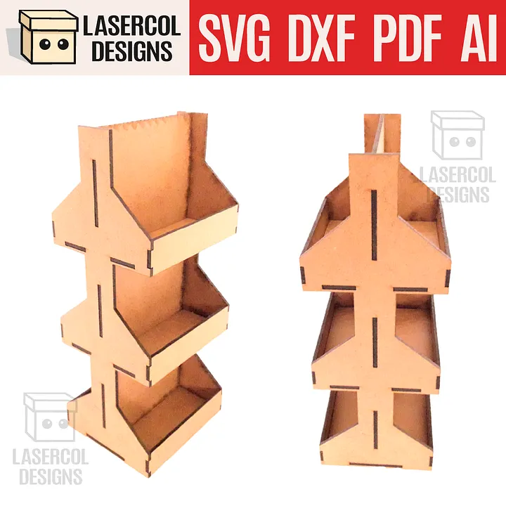 6 Pocket Business Card Holder - Laser Cut Files product image (1)