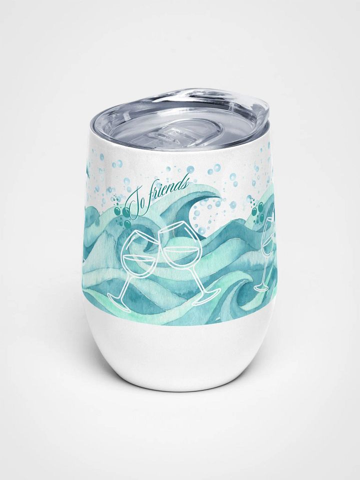 Ocean Waves Celebration Wine Tumbler for the beachpartiers BBQ s product image (1)