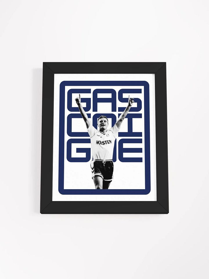 Paul Gascoigne BW Tottenham Hotspur Name Art Framed Print product image (2)