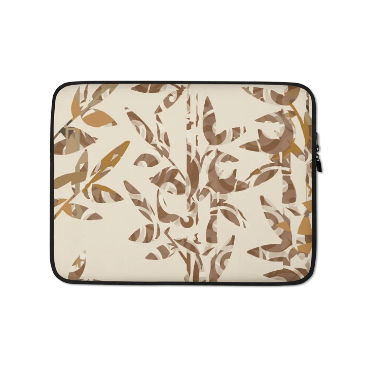 Tropical Bamboo on Neutral Laptop Sleeve product image (1)