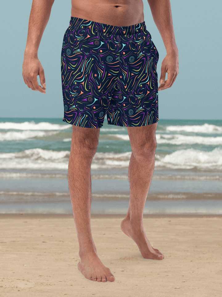 Birds in Motion Swim Trunks product image (1)