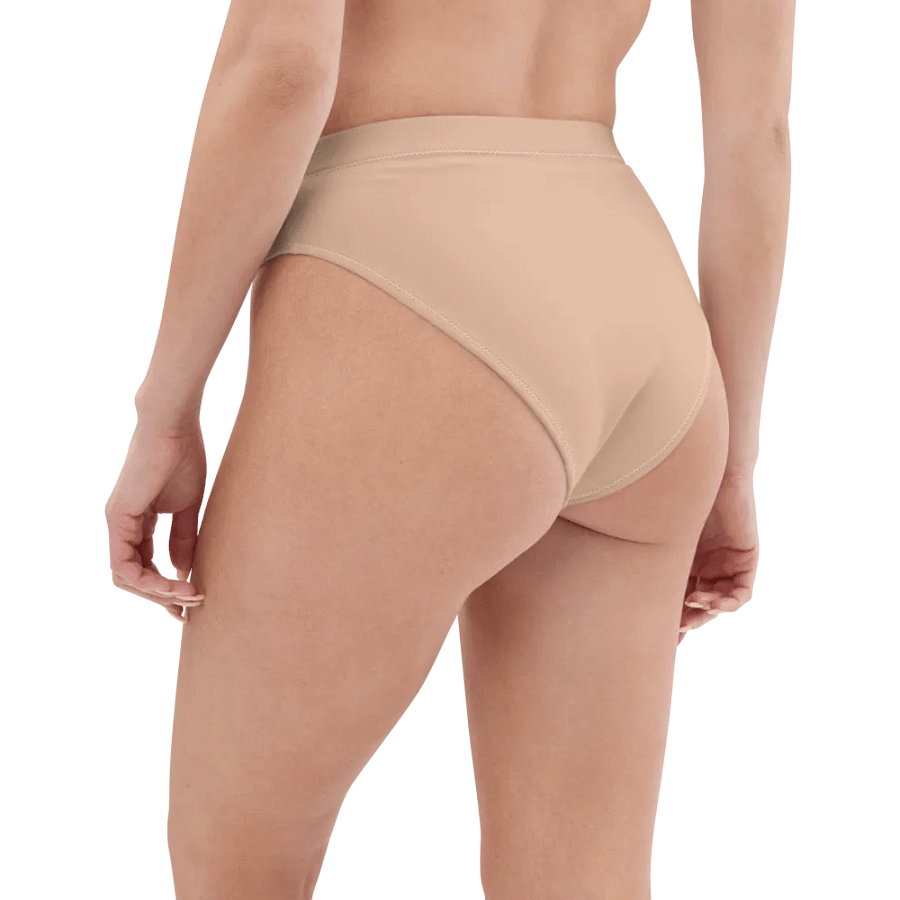Cream Eco-Green High Waisted Bikini Bottom product image (5)