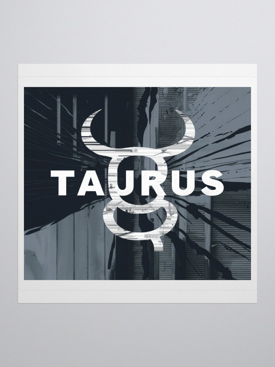 Taurus Zodiac Sticker - Minimalist Bull Horns - Durable Vinyl product image (1)