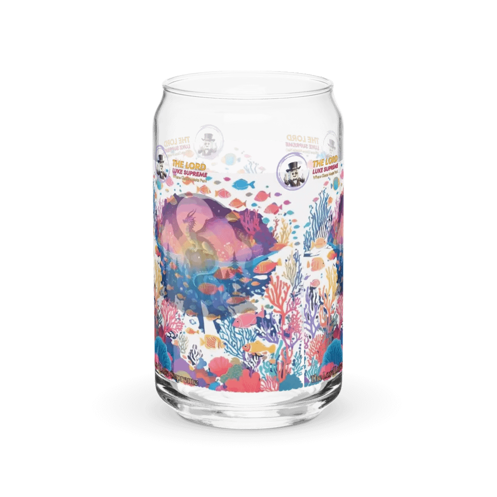 Underwater Wonderland white Can Glass product image (4)