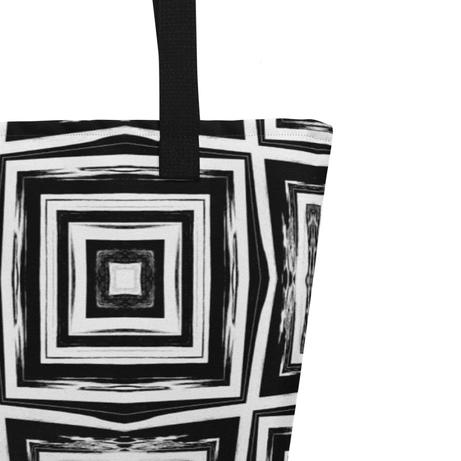 Abstract Monochrome Repeating Pattern Tote Bag product image (3)