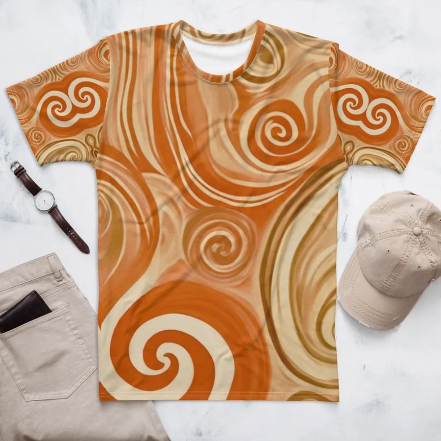 Funky Latte Liquid Tie-Dye Men's T-shirt product image (5)