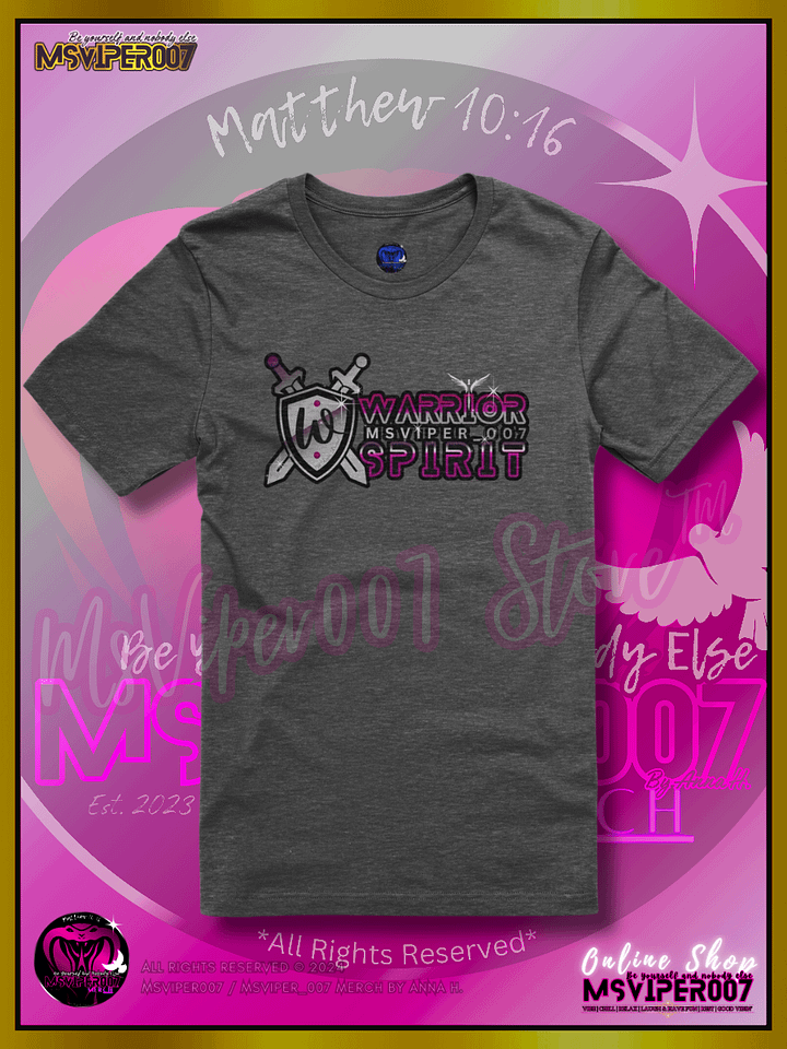T-Shirt - MsViper007's "Warrior Spirit [pink]" Comfort T-shirt By Anna H. product image (1)