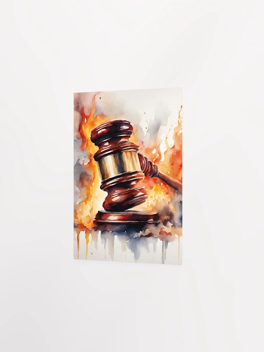 Flaming Gavel Poster product image (2)
