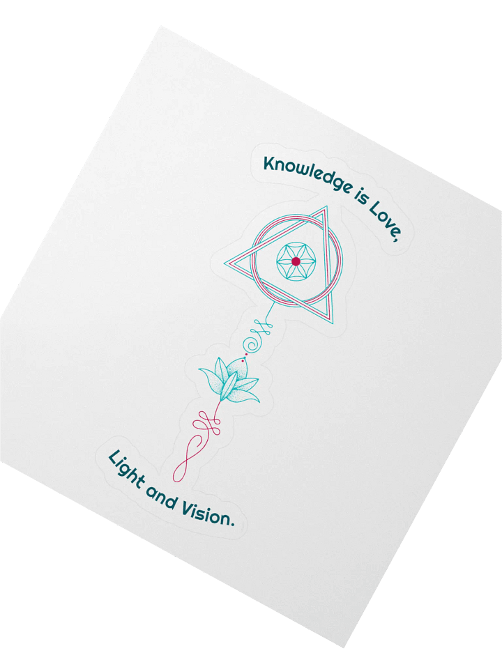 Knowledge is Love Geometric Mandalas Sticker product image (2)