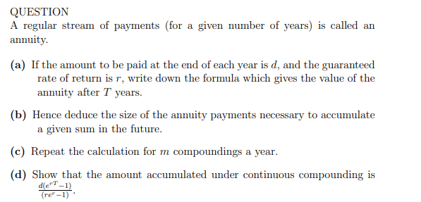 TD - Annuity and continuous compounding product image (1)