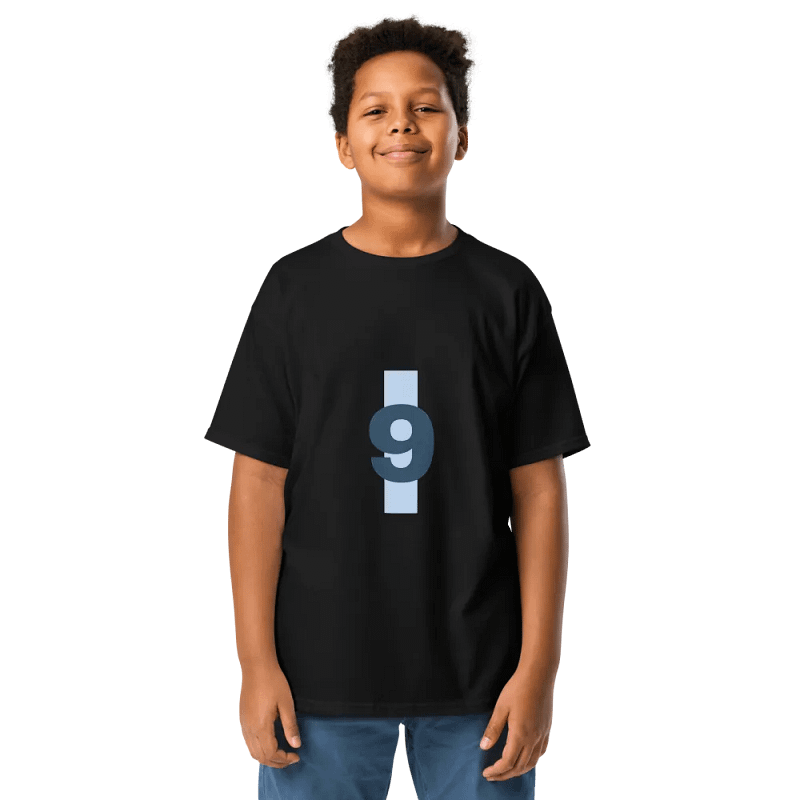 Bold Number 9 Kids Tee