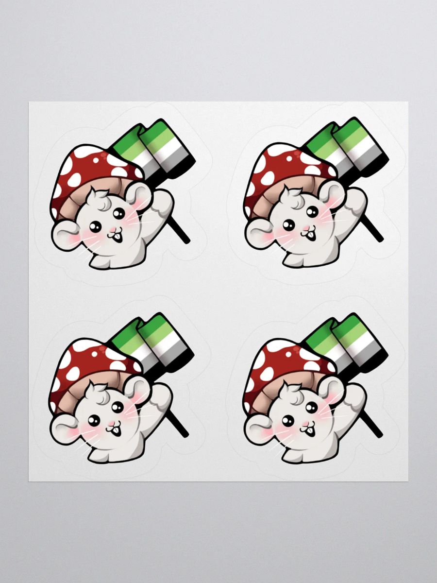 Aromantic Pride Flag Stickers product image (1)