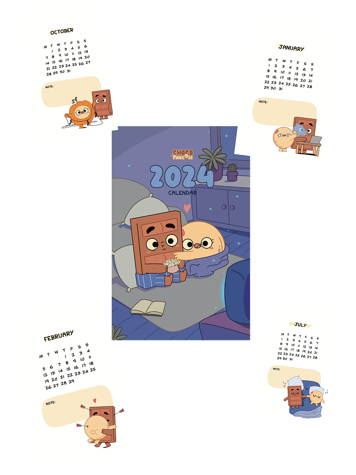 Digital Printable 2024 Calendar product image (1)