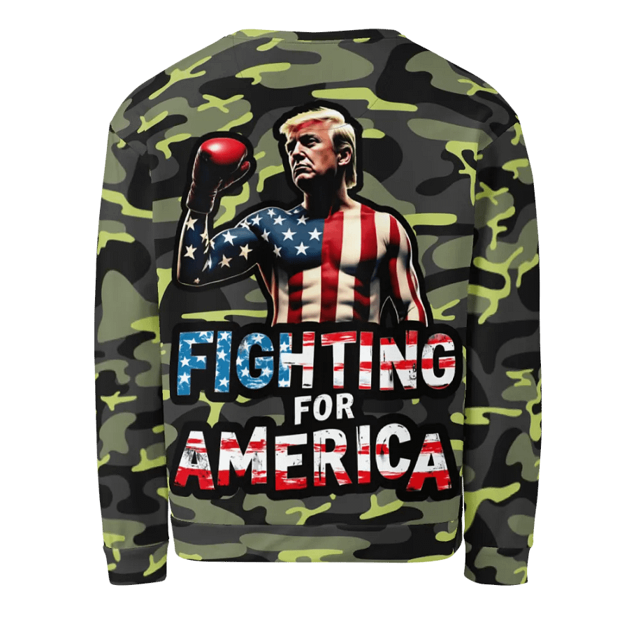 Sweatshirt: Trump, Fighting for America product image (2)