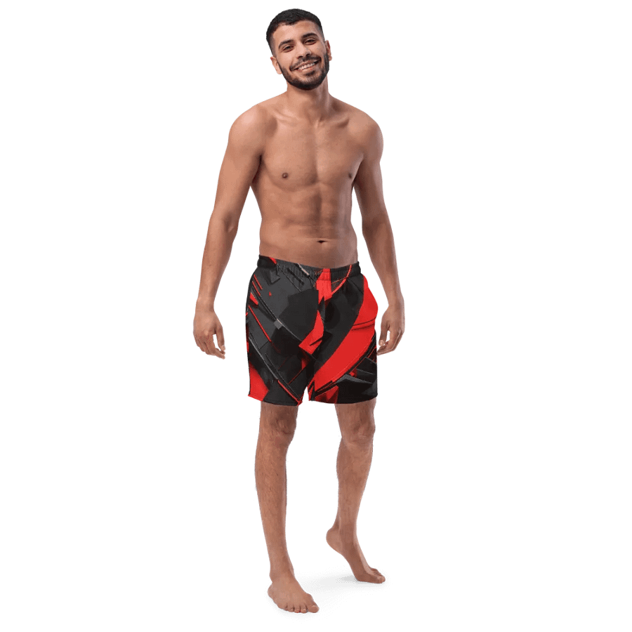 Abstract red ans black- Swim Trunks product image (4)