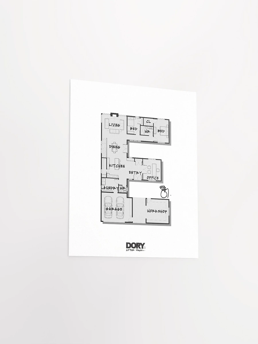Alphabet Floor Plan Poster - E product image (3)