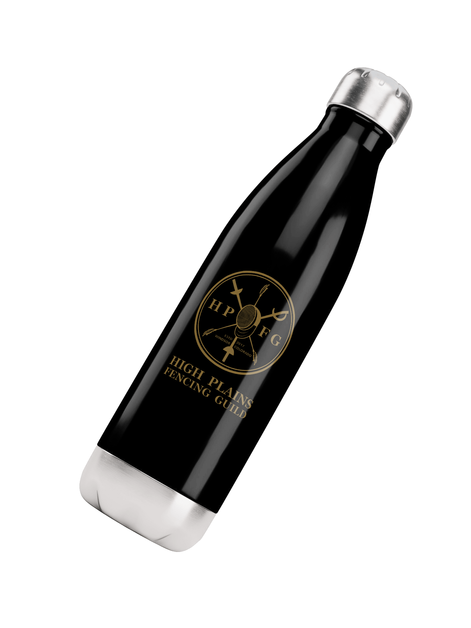 High Plains Fencing Club Stainless Steel Water Bottle product image (9)