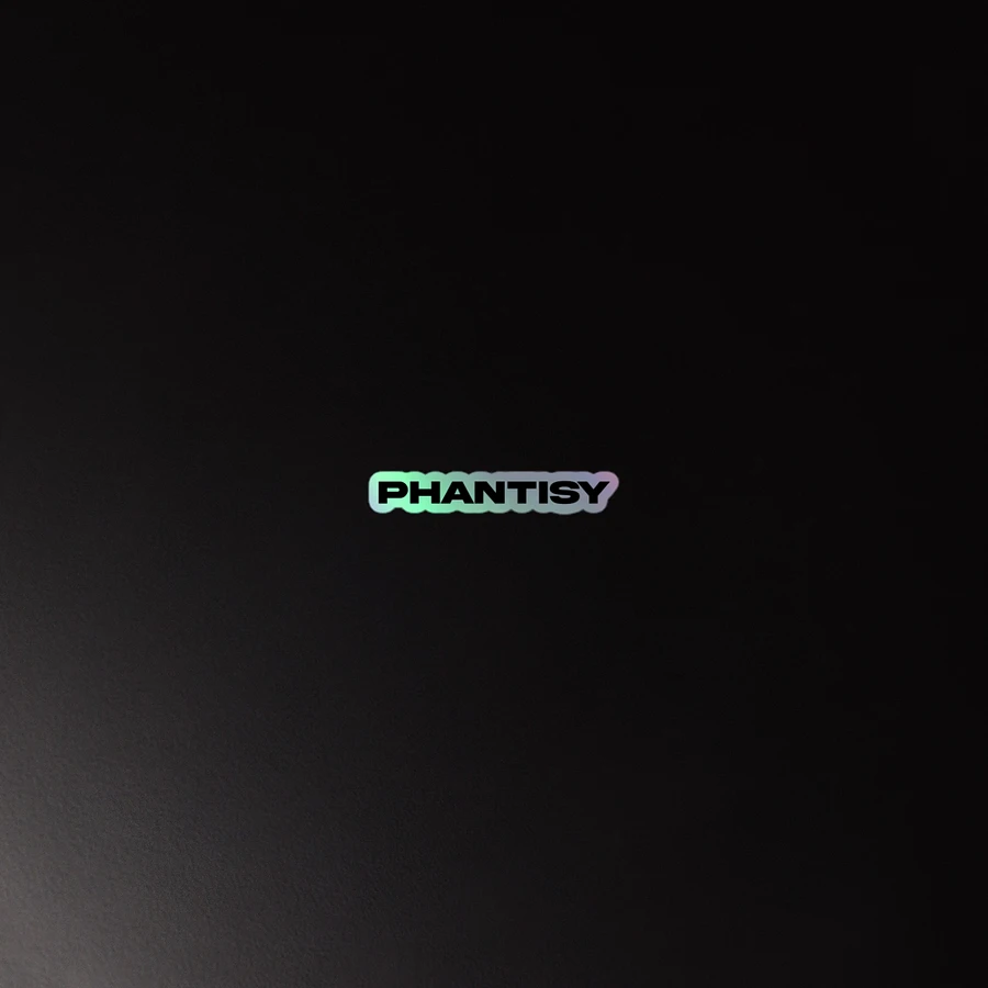 Phantisy Black Font Holo Sticker product image (4)