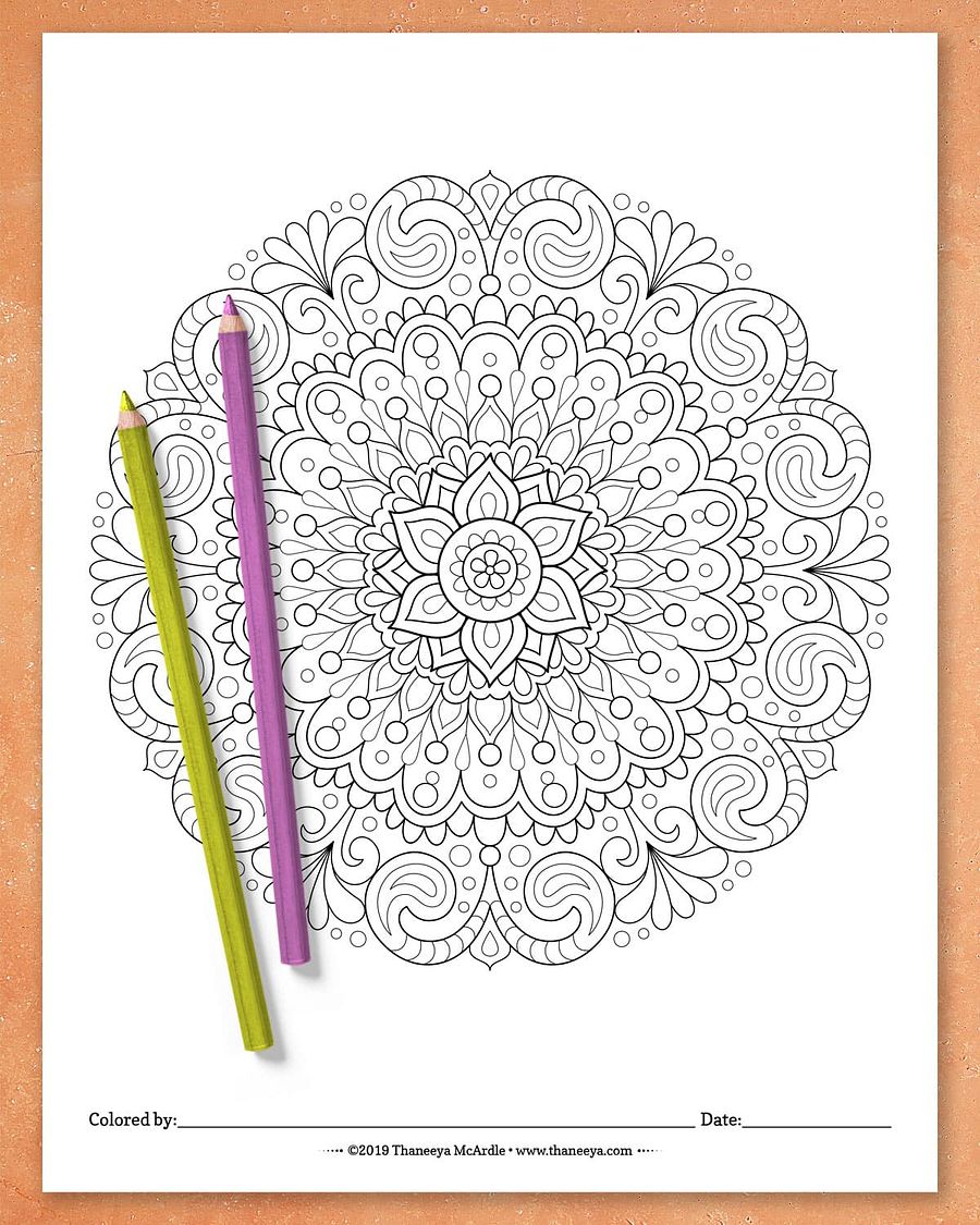 Detailed Mandala Coloring Pages product image (4)