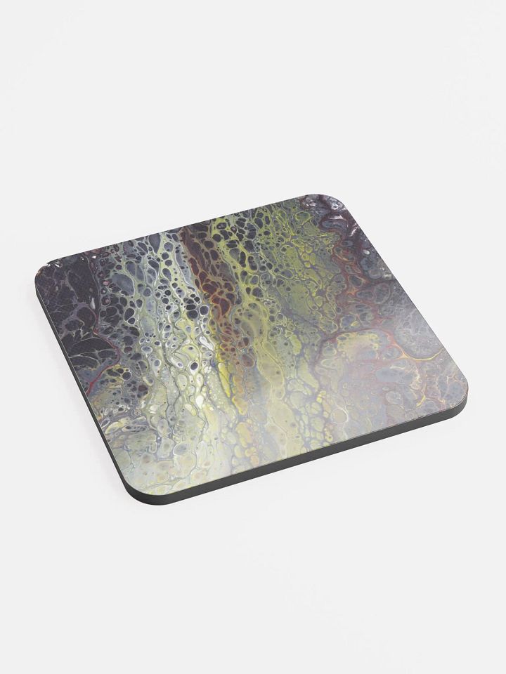 Amphibian 02 - Set of 4 Abstract Acrylic Pour Printed Coasters product image (2)