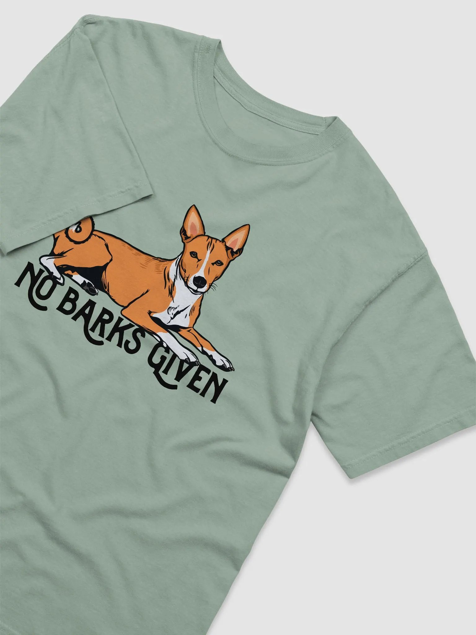 No Barks Given T-Shirt of a Basenji | Funny T-Shirt for Basenji Dog Paw-rents product image (6)