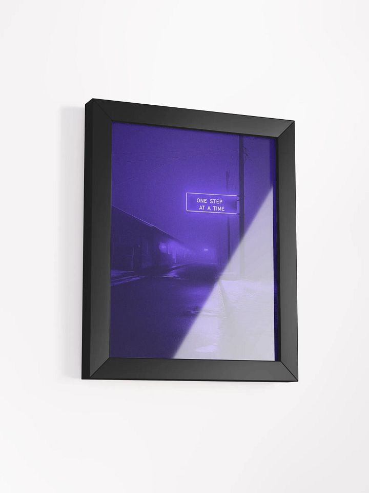 "One stap at a time" Framed Poster product image (20)