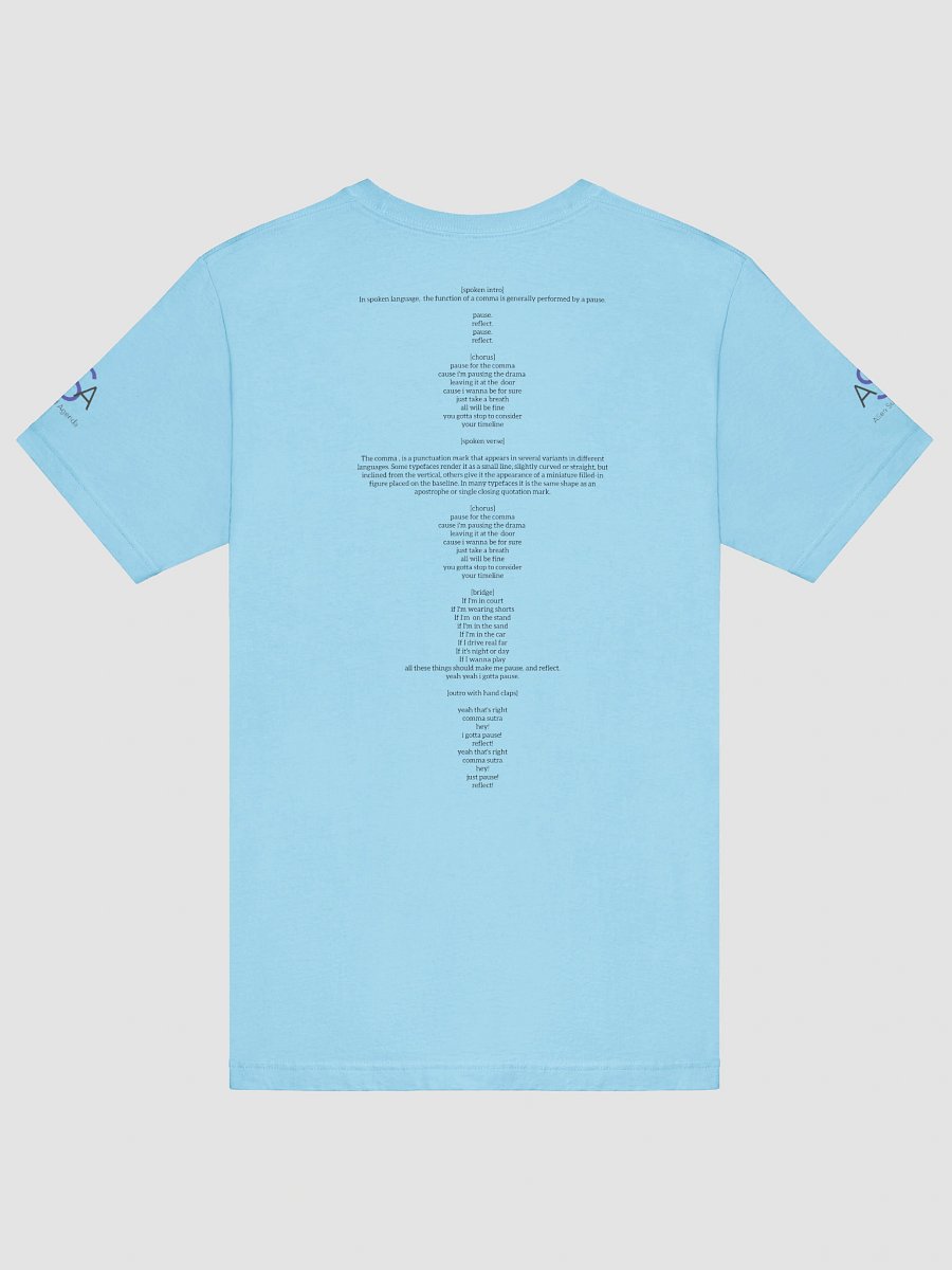Comma Sutra (Light / Ladies) Tee w/ Lyrics product image (46)