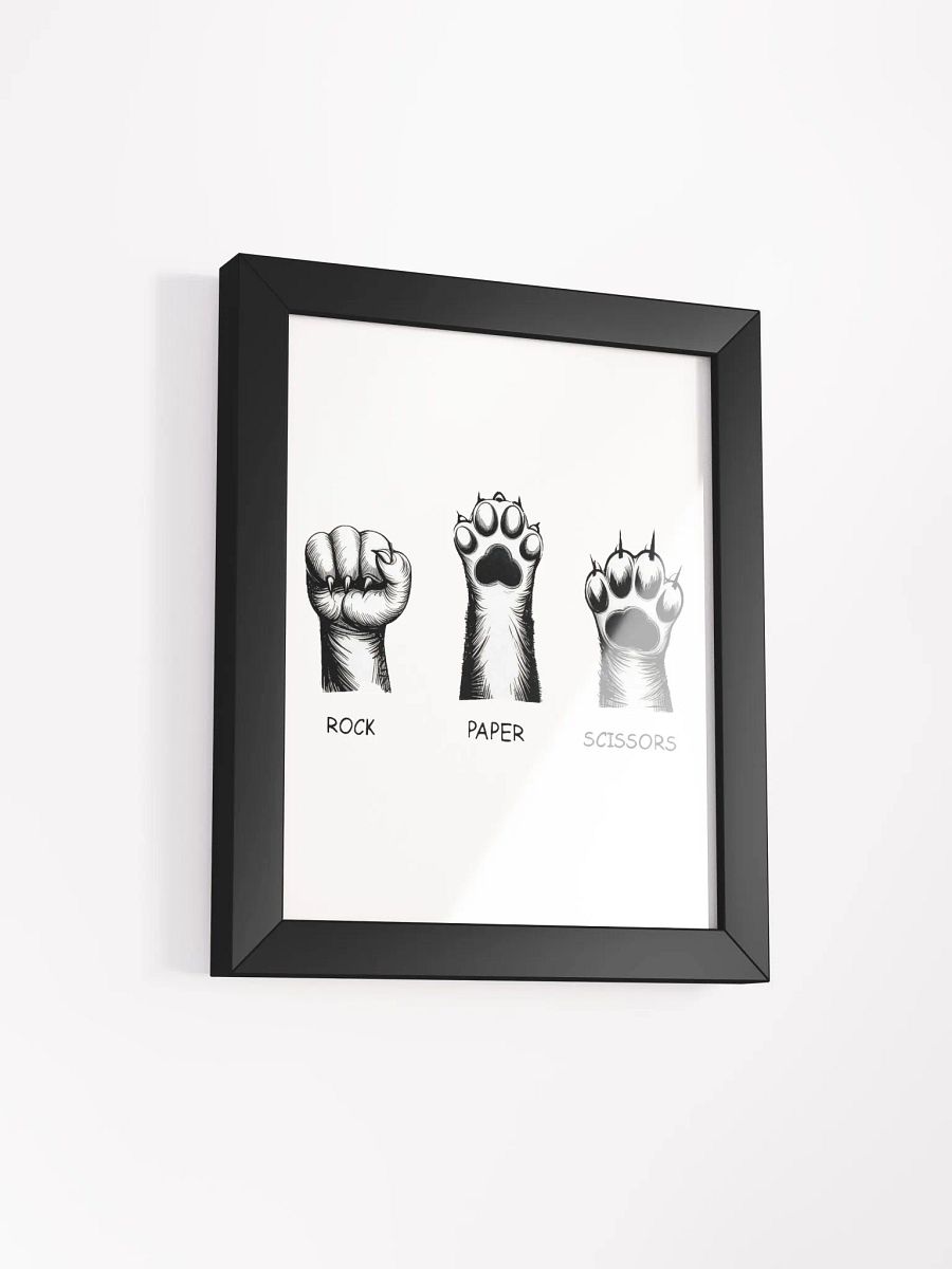 rock, paper, scissors framed poster product image (2)