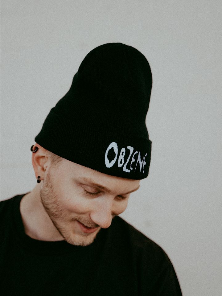 The Brutalist Beanie - BLACK BEANIE BRUTAL EMBROIDERED LOGO product image (2)