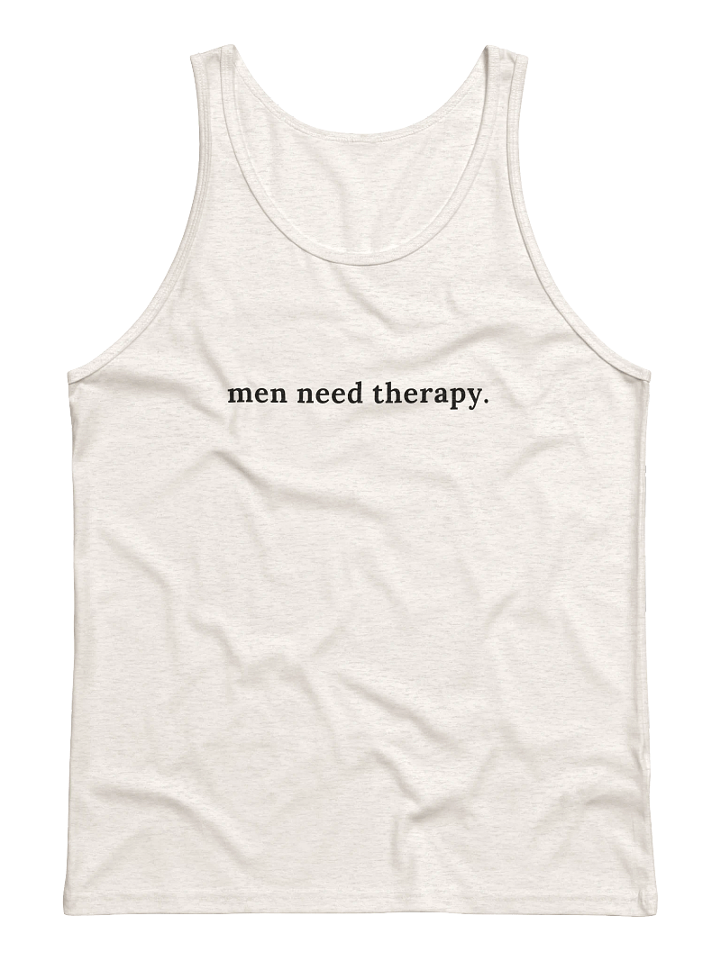 Men Need Therapy Tank (Oatmeal)