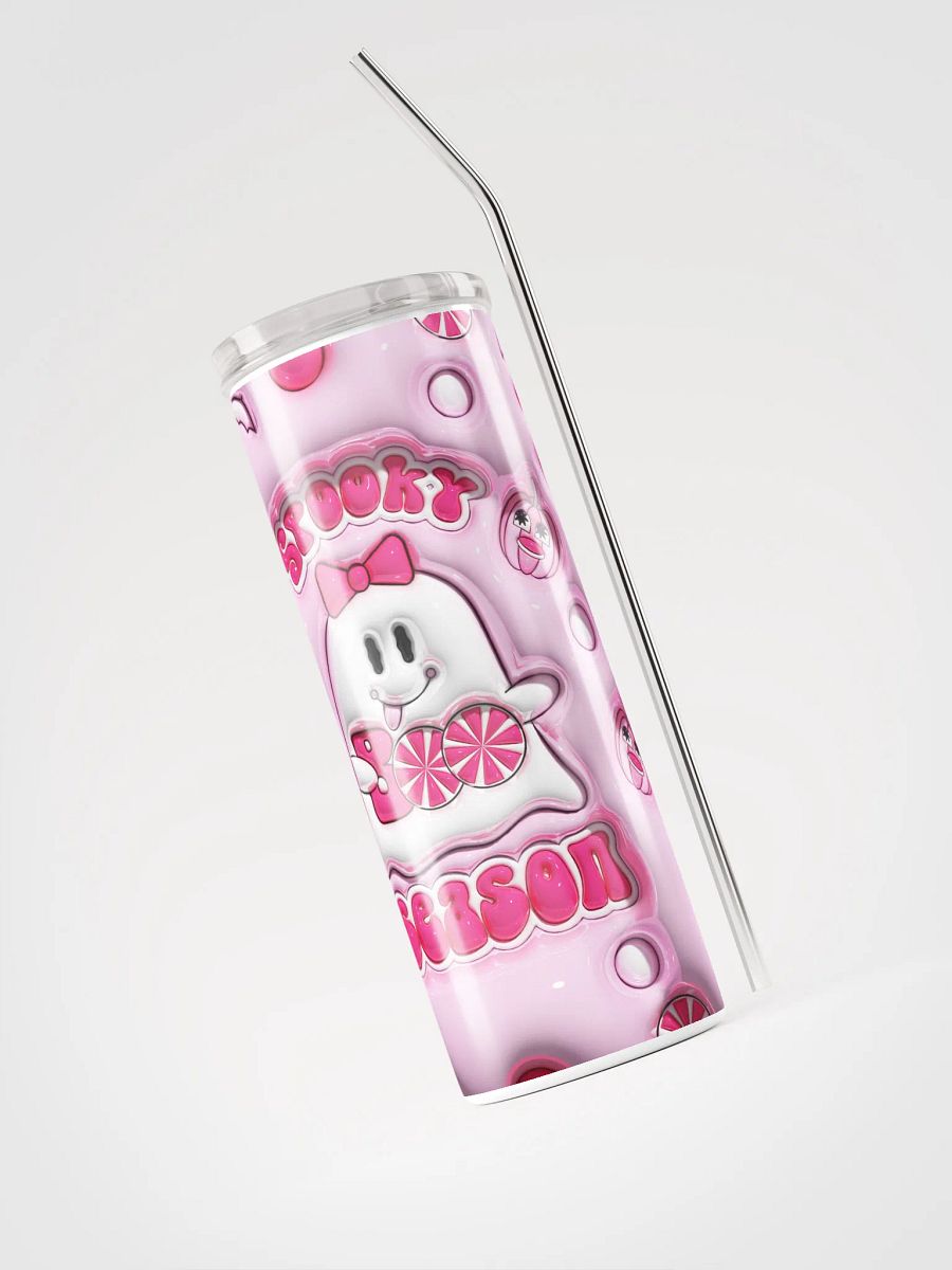 Boo-tiful Pink Halloween Stainless Steel Tumbler product image (3)