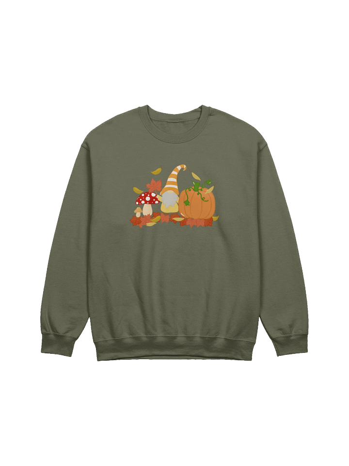 Fall with my Gnomies Design Crewneck Sweatshirt product image (2)