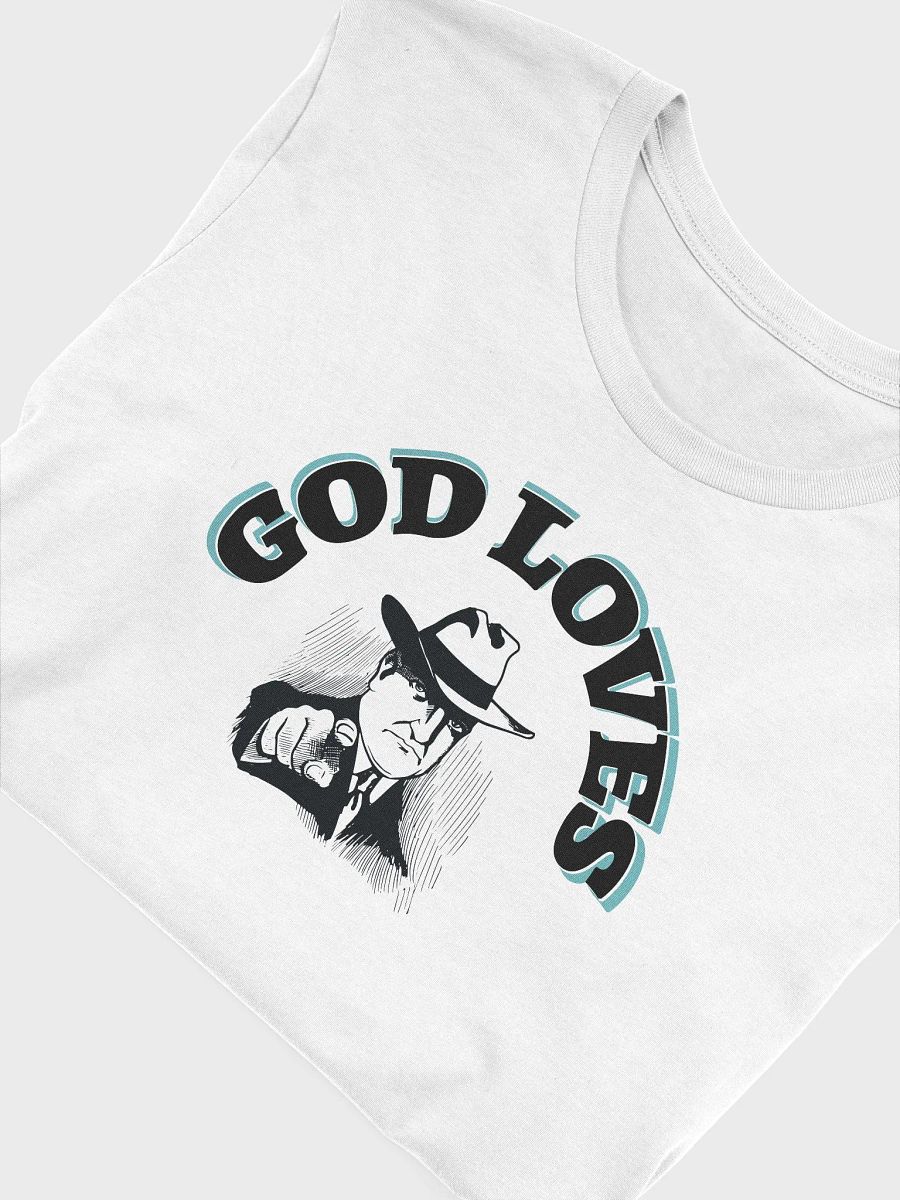 GOD LOVES YOU. Fragmented Cyan T-Shirt product image (5)