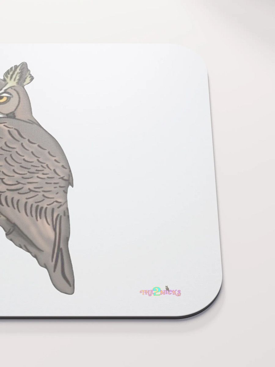 Owl Logo Classic Mouse Pad (White) product image (5)